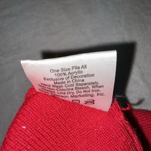 Ohio State OSU Buckeyes red Knit Winter Beanie Hat skull Cap Starter One Size - Picture 3 of 3